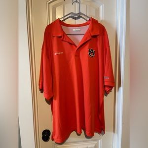 Columbia PFG Omnishade Polo Size XXL Auburn Orange Short Sleeve